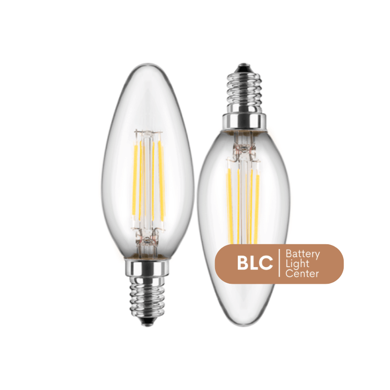 49060 | LED Filament Lampe Kerzenform 4,5 Watt | warmweiß | E14 | klar | 2er Packung