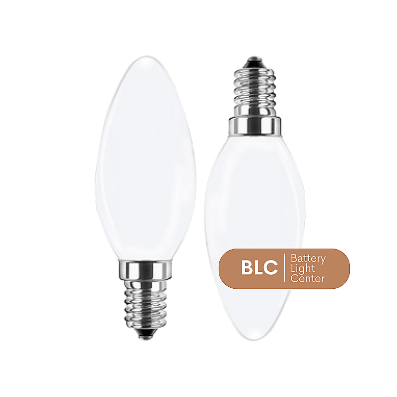 49061 | LED Filament Lampe Kerzenform 4,5 Watt | warmweiß | E14 | opal | 2er Packung
